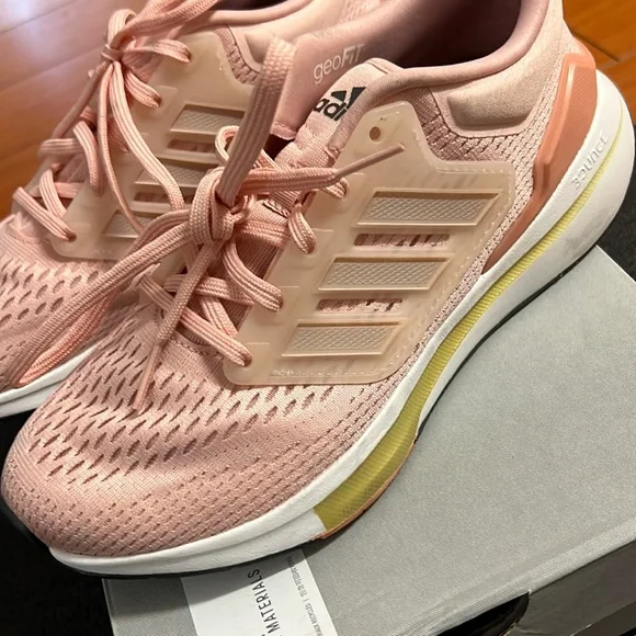 adidas | Shoes | Adidas Eq2 Running Shoeadidas Sz 7 Pink And Gold Worn Once  | Poshmark